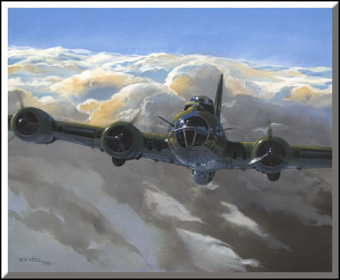 "Tough and Ready; the Memphis Belle"-Rich Thistle-B-17 Flying Fortress Art